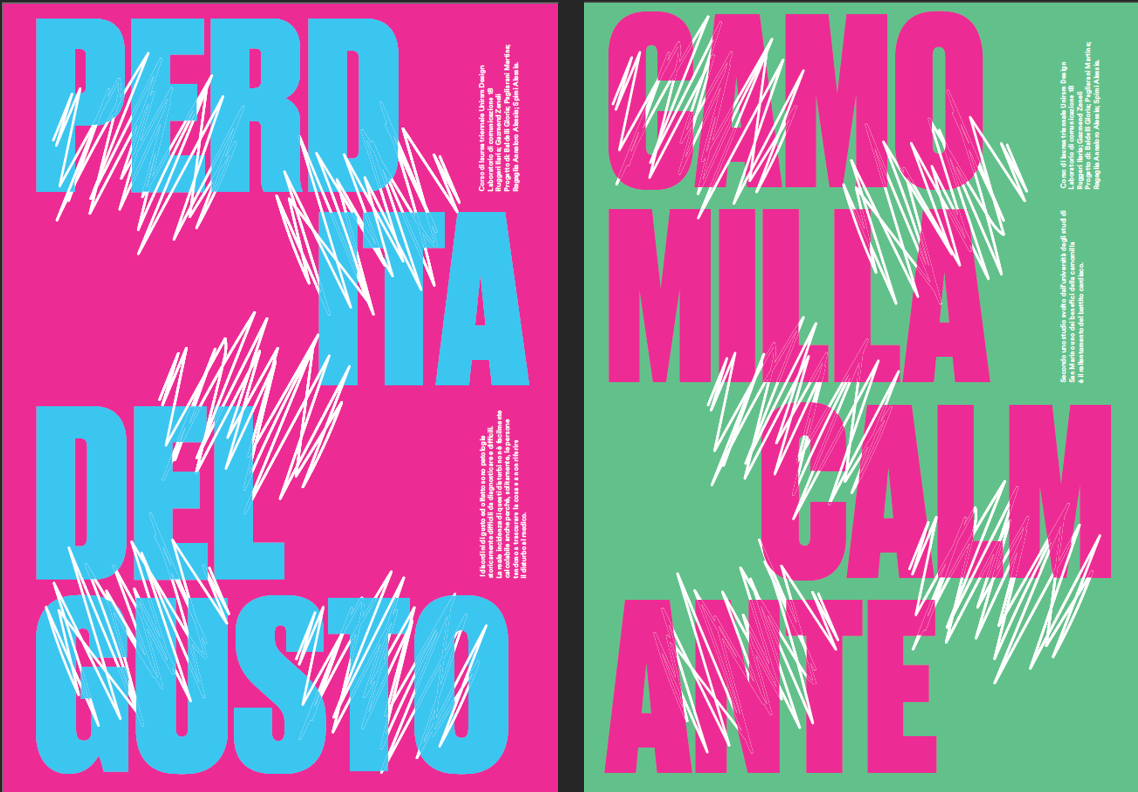 Rivista di design al passaggio del mouse